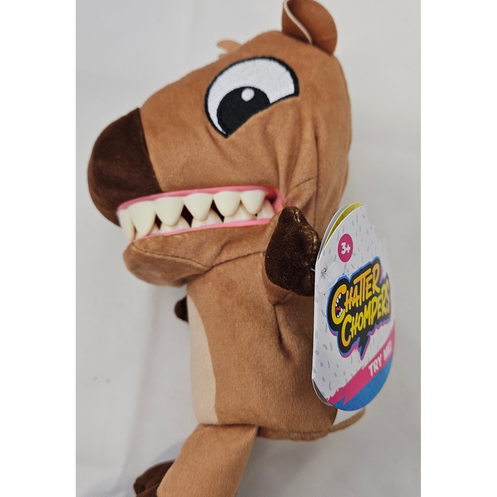 ToyMonster Chatter Chompers‎ Capybara Brown Plush Interactive Puppet Toy CZ007A3